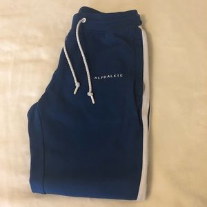 Alphalete Stripe Jogger Blue/White